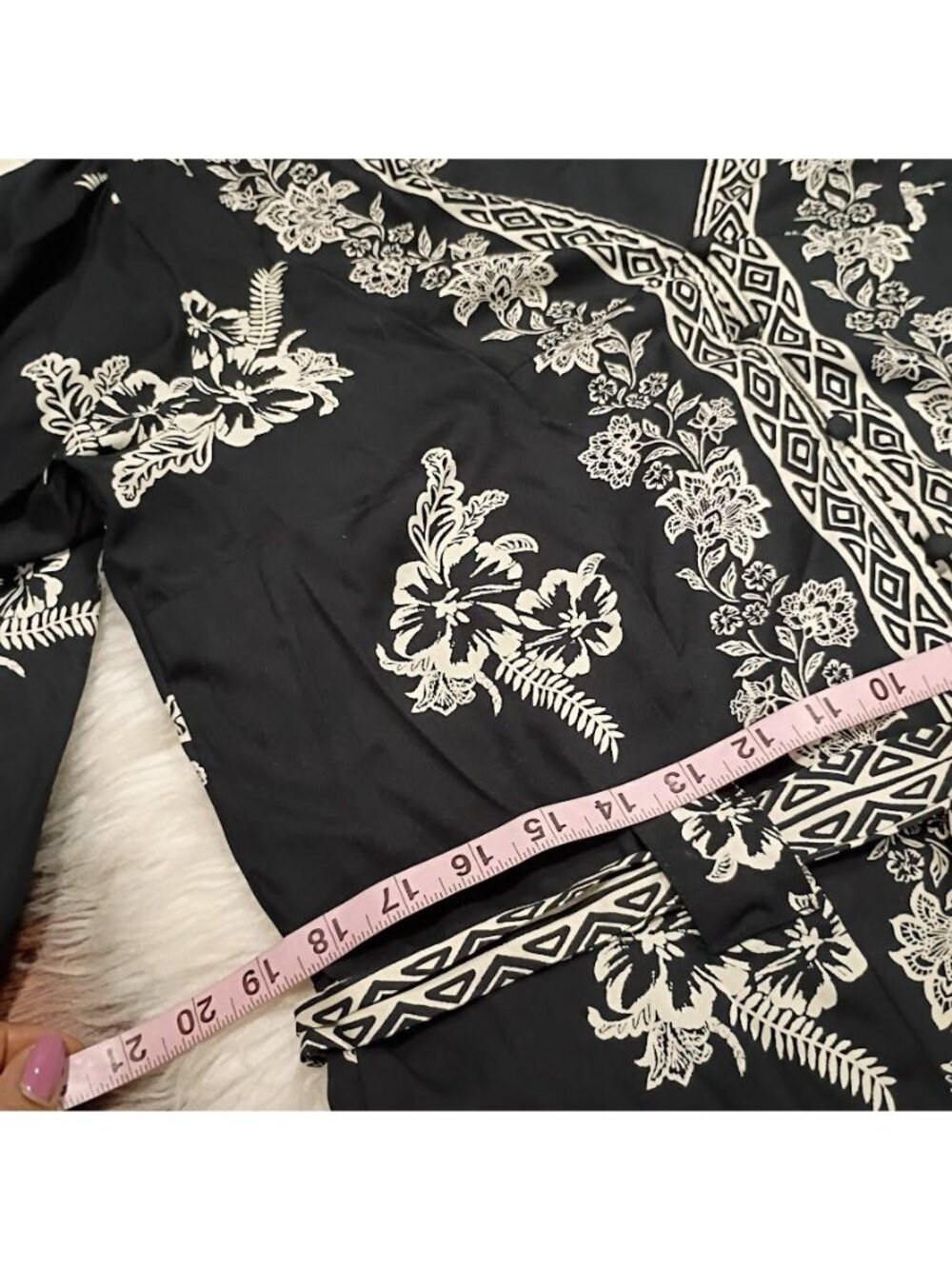 Goa Romper M Beachwear By Japna Black Floral Boho Resortwear - Picture 11 of 11